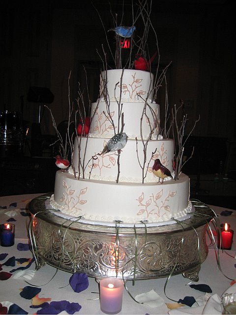 Our Bird Wedding Cake